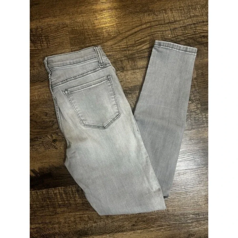 Banana Republic Jeans Womens 25/0 Gray Sculpt Skinny Stretch Low Rise - Picture 1 of 11